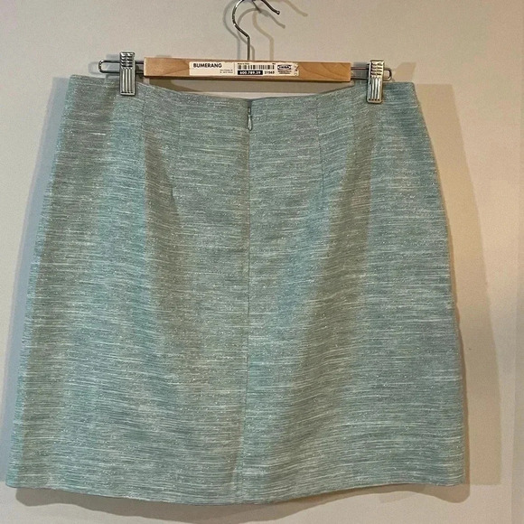 LOFT size 10 back zip linen blend lined skirt with sparkle ✨ NWT - Picture 11 of 16